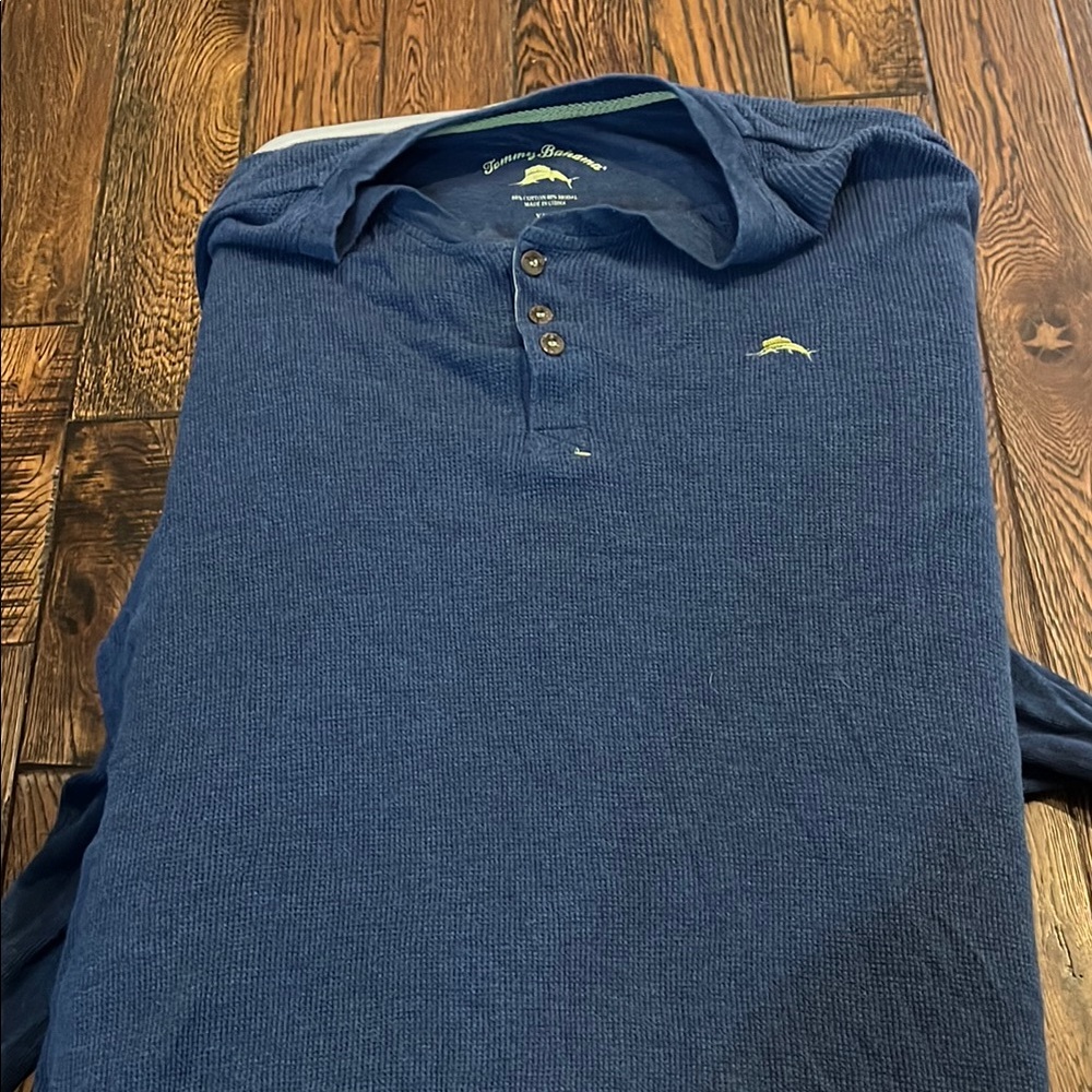 Tommy Bahama Blue  Shirt with Classic Design